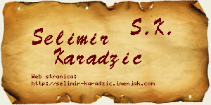 Selimir Karadžić vizit kartica